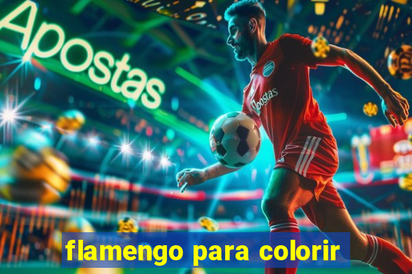 flamengo para colorir